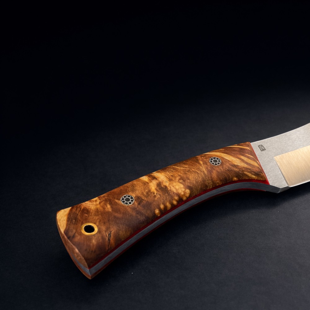 Egzotik Ahşap Kabza Nesmuk Bıçak – N690 Çelik, El Yapımı