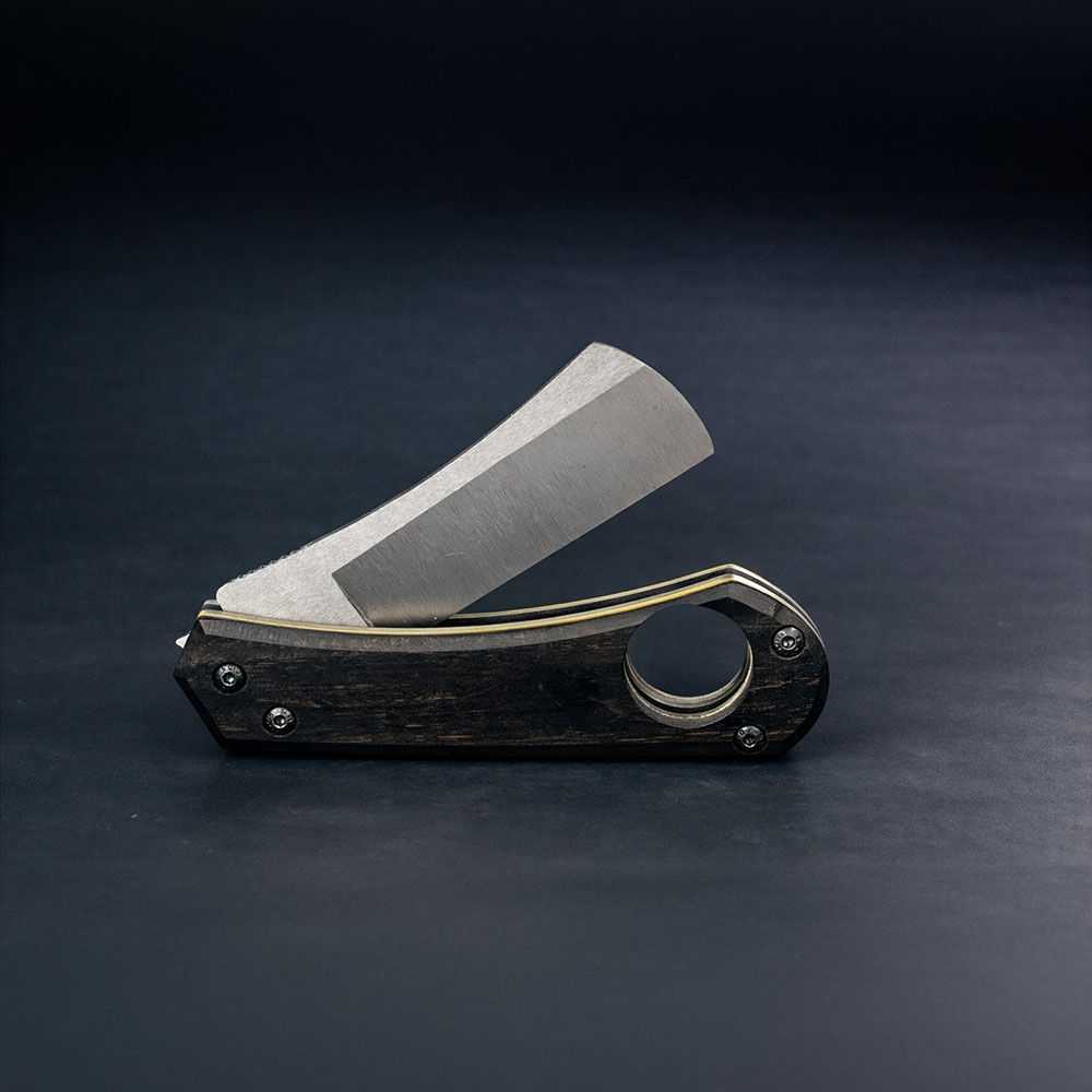 Blackwood ve G10 Liner Kombinasyon Kabza Razor Puro Kesici Çakı – Böhler N690 Çelik, El Yapımı