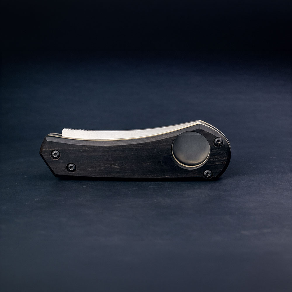 Blackwood ve G10 Liner Kombinasyon Kabza Razor Puro Kesici Çakı – Böhler N690 Çelik, El Yapımı