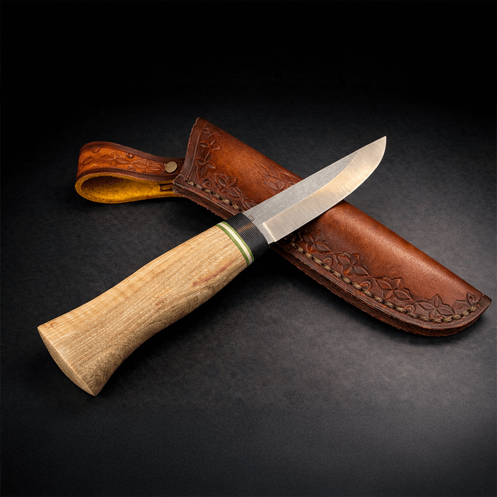 Mango ve Mikarta Kombinasyon Kabza Puukko Bıçak – Böhler N690 Çelik, El Yapımı